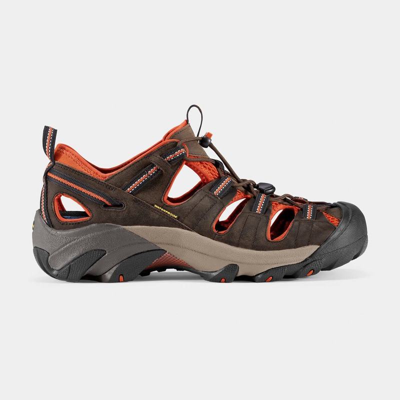 Sandalias Trekking Keen Arroyo II Para Hombre Chocolate/Naranjas - Sandalias Keen Mexico (019872-MNV